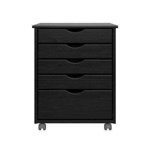 Hokku Designs Blanka 5 Drawer Rolling Storage Chest Wayfair
